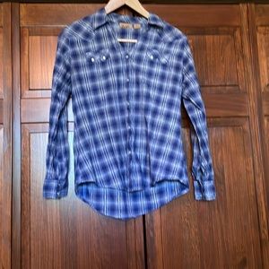 Wrangler L snap button down